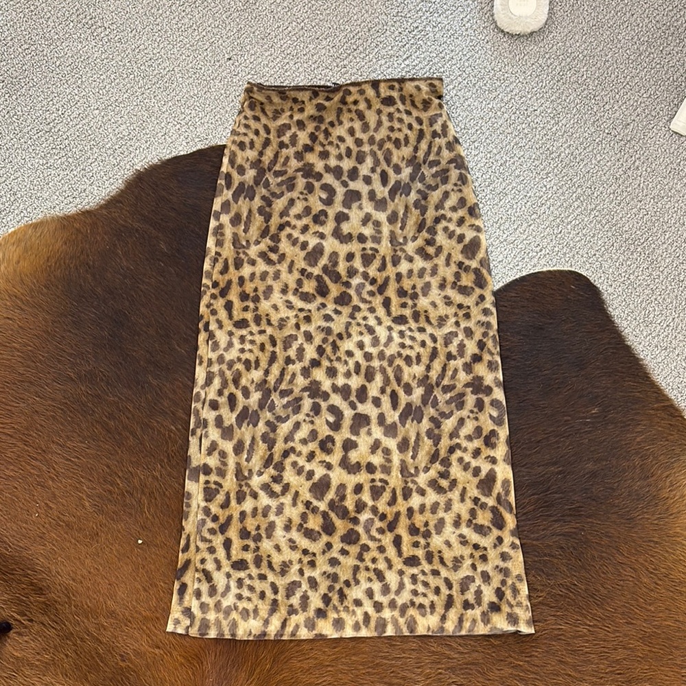 Leopard Print Women's Skirt